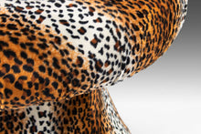 Load image into Gallery viewer, Mid Century Modern Leopard Print Tulip Chair and Ottoman Set After Pierre Paulin, 1960s-ABT Modern