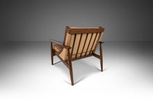 Load image into Gallery viewer, Mid Century Modern Lounge Chair After Selig in Walnut & Original Fabric, USA, c. 1950s-ABT Modern