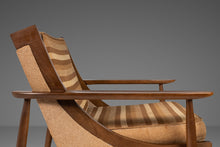 Load image into Gallery viewer, Mid Century Modern Lounge Chair After Selig in Walnut & Original Fabric, USA, c. 1950s-ABT Modern