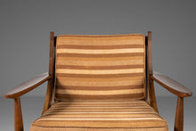 Load image into Gallery viewer, Mid Century Modern Lounge Chair After Selig in Walnut & Original Fabric, USA, c. 1950s-ABT Modern