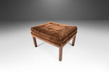 Load image into Gallery viewer, Mid Century Modern Lounge Chair and Ottoman in Brown Felt Upholstery Attributed to Harvey Probber, USA, c 1960s-ABT Modern