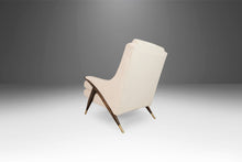 Load image into Gallery viewer, Mid Century Modern Lounge Chair by Karpen of California Newly Upholstered in White Boucle, USA, c. 1950's-ABT Modern