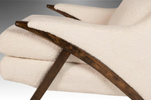 Load image into Gallery viewer, Mid Century Modern Lounge Chair by Karpen of California Newly Upholstered in White Boucle, USA, c. 1950's-ABT Modern