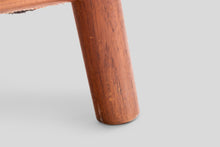 Load image into Gallery viewer, Mid Century Modern Lounge Chair in Solid Teak and Original Peach Fabric in the Manner of Poul Volther, c. 1970's-ABT Modern