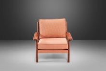 Load image into Gallery viewer, Mid Century Modern Lounge Chair in Solid Teak and Original Peach Fabric in the Manner of Poul Volther, c. 1970's-ABT Modern