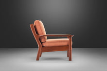 Load image into Gallery viewer, Mid Century Modern Lounge Chair in Solid Teak and Original Peach Fabric in the Manner of Poul Volther, c. 1970's-ABT Modern