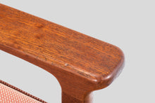 Load image into Gallery viewer, Mid Century Modern Lounge Chair in Solid Teak and Original Peach Fabric in the Manner of Poul Volther, c. 1970's-ABT Modern