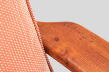 Load image into Gallery viewer, Mid Century Modern Lounge Chair in Solid Teak and Original Peach Fabric in the Manner of Poul Volther, c. 1970's-ABT Modern
