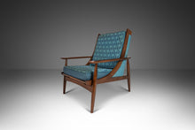 Load image into Gallery viewer, Mid Century Modern Lounge Chair in Walnut & Original Fabric, USA, c. 1950s-ABT Modern