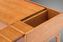 Load image into Gallery viewer, Mid Century Modern Minimalist Petite Writing Desk in Golden Oak, USA, c. 1960's-ABT Modern
