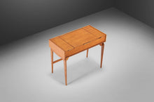 Load image into Gallery viewer, Mid Century Modern Minimalist Petite Writing Desk in Golden Oak, USA, c. 1960's-ABT Modern