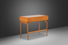 Load image into Gallery viewer, Mid Century Modern Minimalist Petite Writing Desk in Golden Oak, USA, c. 1960's-ABT Modern