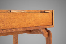 Load image into Gallery viewer, Mid Century Modern Minimalist Petite Writing Desk in Golden Oak, USA, c. 1960's-ABT Modern