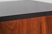 Load image into Gallery viewer, Mid Century Modern Polished Slate Sideboard / Credenza by Jens Risom in Walnut on a Sled Base, c. 1950s-ABT Modern