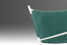 Load image into Gallery viewer, Mid Century Modern Rocking Chair in Forest Green Canvas on Wrought Iron Metal Base After Tony Paul, c. 1960's-ABT Modern