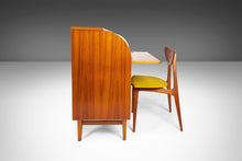 Load image into Gallery viewer, Mid Century Modern Roll Top Secretary Teak Desk Attributed to Egon Ostergaard, Sweden, c. 1970's-ABT Modern