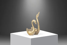 Load image into Gallery viewer, Mid Century Modern Set of Two (2) Brass Swan Sculptures / Home Decor, c. 1970's-ABT Modern