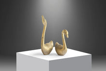 Load image into Gallery viewer, Mid Century Modern Set of Two (2) Brass Swan Sculptures / Home Decor, c. 1970's-ABT Modern