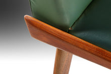 Load image into Gallery viewer, Mid Century Modern Slipper Chair in Walnut & Original Green Fabric by Kroehler, USA, c. 1960's-ABT Modern