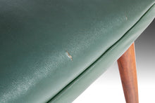 Load image into Gallery viewer, Mid Century Modern Slipper Chair in Walnut & Original Green Fabric by Kroehler, USA, c. 1960's-ABT Modern