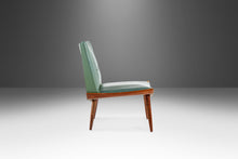 Load image into Gallery viewer, Mid Century Modern Slipper Chair in Walnut & Original Green Fabric by Kroehler, USA, c. 1960's-ABT Modern