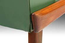 Load image into Gallery viewer, Mid Century Modern Slipper Chair in Walnut & Original Green Fabric by Kroehler, USA, c. 1960's-ABT Modern