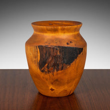 Load image into Gallery viewer, Mid Century Modern Solid Birch Wood Turned Vase by Joseph Thompson, United States, c. 1970s-ABT Modern