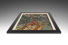 Load image into Gallery viewer, Mid Century Modern 'Storm Incoming' Oil Painting by Ulhmann, Germany, c. 1960s-ABT Modern