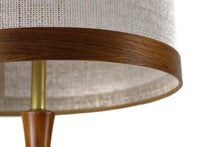 Load image into Gallery viewer, Mid Century Modern Teak & Brass Table Lamp, Denmark, c. 1960's-ABT Modern