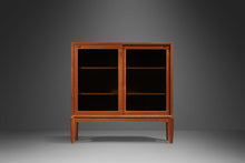 Load image into Gallery viewer, Mid Century Modern Teak Display Cabinet w/ Sliding Glass Doors by HW Klein for Bramin, Denmark, c. 1960s-ABT Modern