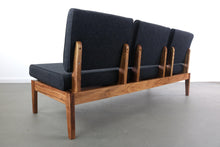 Load image into Gallery viewer, Mid Century Modern Three Seater Bench / Sofa in Solid Walnut Styled After Jens Risom-ABT Modern