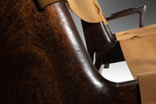 Load image into Gallery viewer, Mid Century Modern Three-Seater Sofa in Fruitwood & Leather by Angel Pazmino, Ecuador, c. 1960's-ABT Modern