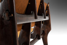 Load image into Gallery viewer, Mid Century Modern Three-Seater Sofa in Fruitwood & Leather by Angel Pazmino, Ecuador, c. 1960's-ABT Modern