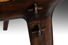 Load image into Gallery viewer, Mid Century Modern Three-Seater Sofa in Fruitwood & Leather by Angel Pazmino, Ecuador, c. 1960's-ABT Modern