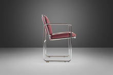Load image into Gallery viewer, Mid Century Modern Tubular Chrome Lounge Chairs by Chromcraft with Rich Oxblood Seats, c. 1960s-ABT Modern