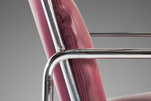 Load image into Gallery viewer, Mid Century Modern Tubular Chrome Lounge Chairs by Chromcraft with Rich Oxblood Seats, c. 1960s-ABT Modern