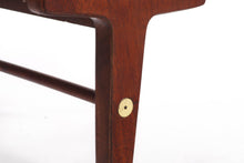 Load image into Gallery viewer, Mid Century Modern Two Tone Dresser By Stanley in White and Walnut w/ Brass Detailing, USA, c. 1960's-ABT Modern