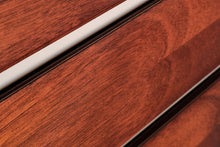 Load image into Gallery viewer, Mid Century Modern Two Tone Dresser By Stanley in White and Walnut w/ Brass Detailing, USA, c. 1960's-ABT Modern