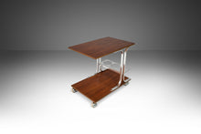Load image into Gallery viewer, Mid Century Modern Walnut & Chrome Petite Bar Cart in the Manner of Bernhardt, USA, c. 1970's-ABT Modern
