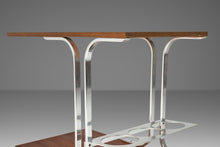 Load image into Gallery viewer, Mid Century Modern Walnut & Chrome Petite Bar Cart in the Manner of Bernhardt, USA, c. 1970's-ABT Modern