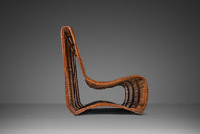Load image into Gallery viewer, Mid-Century Modern "Wave" Slipper Lounge Chair in Bamboo by Danny Ho Fong for Tropi-cal, Philippines, c. 1970s-ABT Modern