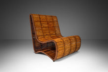 Load image into Gallery viewer, Mid-Century Modern "Wave" Slipper Lounge Chair in Bamboo by Danny Ho Fong for Tropi-cal, Philippines, c. 1970s-ABT Modern