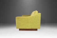 Load image into Gallery viewer, Mid Century Modern in Original Lime Green Tweed & Walnut Sofa Attributed to Milo Baughman, USA, c. 1970s-ABT Modern