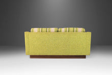Load image into Gallery viewer, Mid Century Modern in Original Lime Green Tweed & Walnut Sofa Attributed to Milo Baughman, USA, c. 1970s-ABT Modern