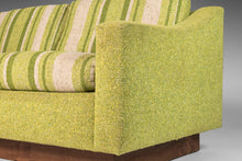 Load image into Gallery viewer, Mid Century Modern in Original Lime Green Tweed & Walnut Sofa Attributed to Milo Baughman, USA, c. 1970s-ABT Modern