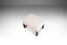 Load image into Gallery viewer, Mid Century Ottoman / Footstool / Bench After Edward Wormley for Dunbar Newly Upholsterd in Knoll Fabrics White Bouclé, USA, c. 1960s-ABT Modern