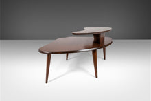 Load image into Gallery viewer, Mid Century Two-Tiered Coffee Table in Oak Stained Walnut after Paul Laszlo, c. 1960s-ABT Modern