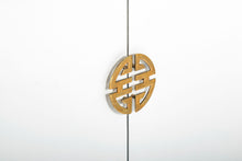 Load image into Gallery viewer, Mid Century White Hollywood Regency Cabinet in White with Gold Accents, c. 1970s-ABT Modern