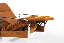Load image into Gallery viewer, Milo Baughman Suede and Chrome Lounge Chair / Recliner-ABT Modern