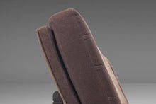 Load image into Gallery viewer, Milo Baughman Three Seat Scoop Sofa / Couch in Original Mocha Brown on Walnut Frame, USA, c. 1970's-ABT Modern